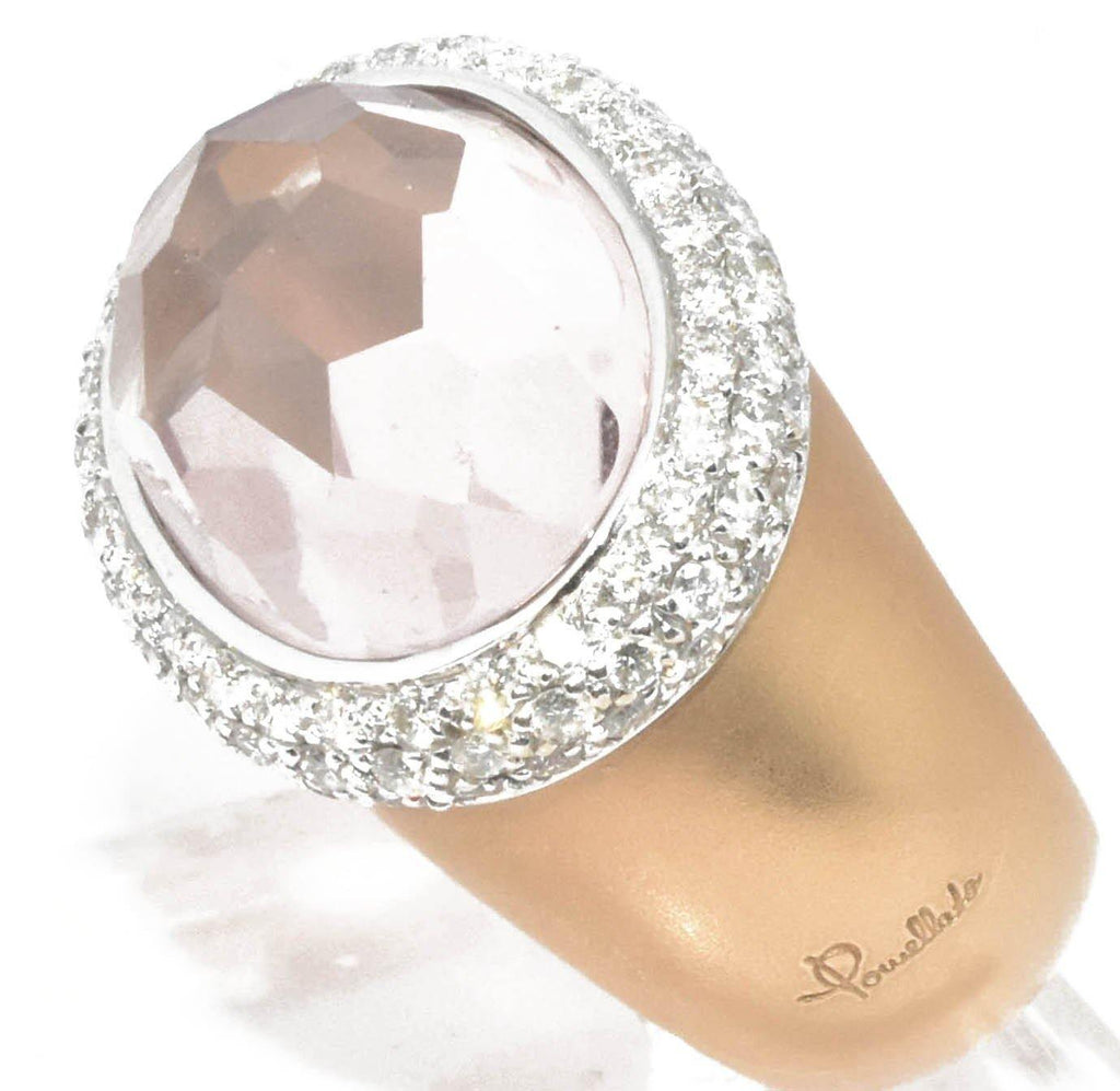 Bague signée Pomellato or rose morganite - adalgyseboutique