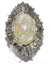 Charger l&#39;image dans la galerie, bague Opale et diamant - adalgyseboutique
