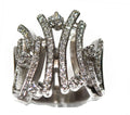 Bague or gris diamant moderne - adalgyseboutique