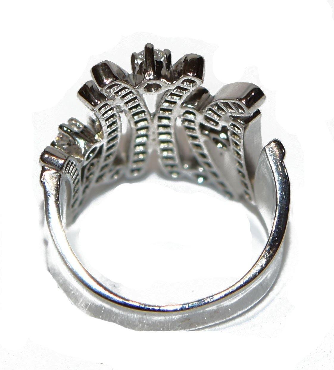 Bague or gris diamant moderne - adalgyseboutique