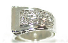 Charger l&#39;image dans la galerie, Bague platine diamant 1930 - adalgyseboutique
