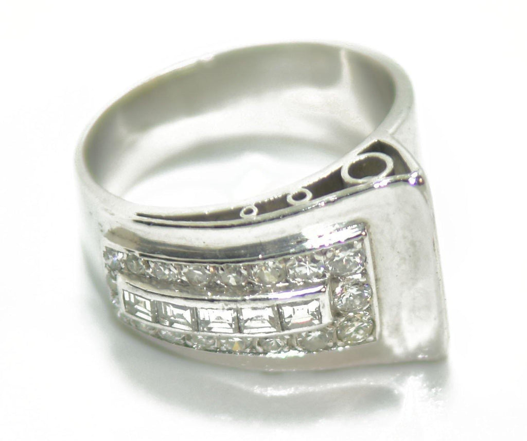 Bague platine diamant 1930 - adalgyseboutique