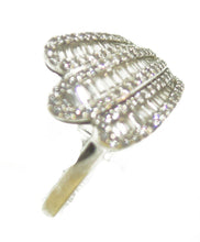 Charger l&#39;image dans la galerie, Bague or gris moderne diamant baguette - adalgyseboutique
