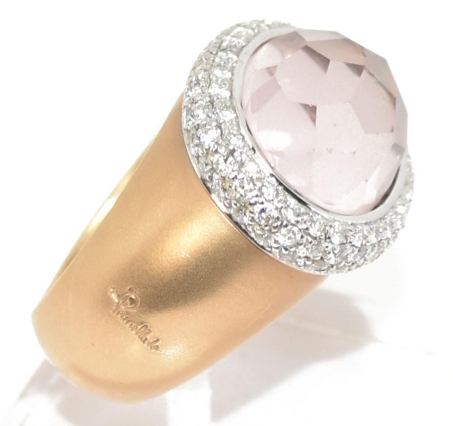 Bague signée Pomellato or rose morganite - adalgyseboutique