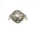 Bague dôme 1930 or gris - adalgyseboutique