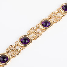 Charger l&#39;image dans la galerie, Bracelet or jaune et améthyste de la maison Poiray
