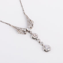 Charger l&#39;image dans la galerie, Pendentif en platine et diamant
