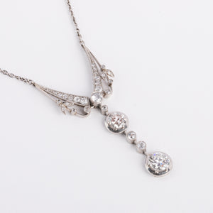 Pendentif en platine et diamant