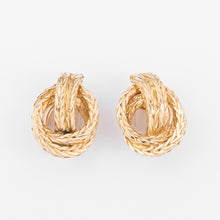 Charger l&#39;image dans la galerie, Boucles d&#39;oreilles or jaune signée Hermès
