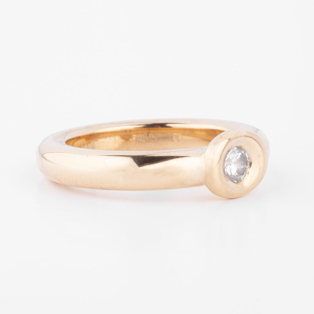 Bague or jaune et diamant de la maison Chaumet