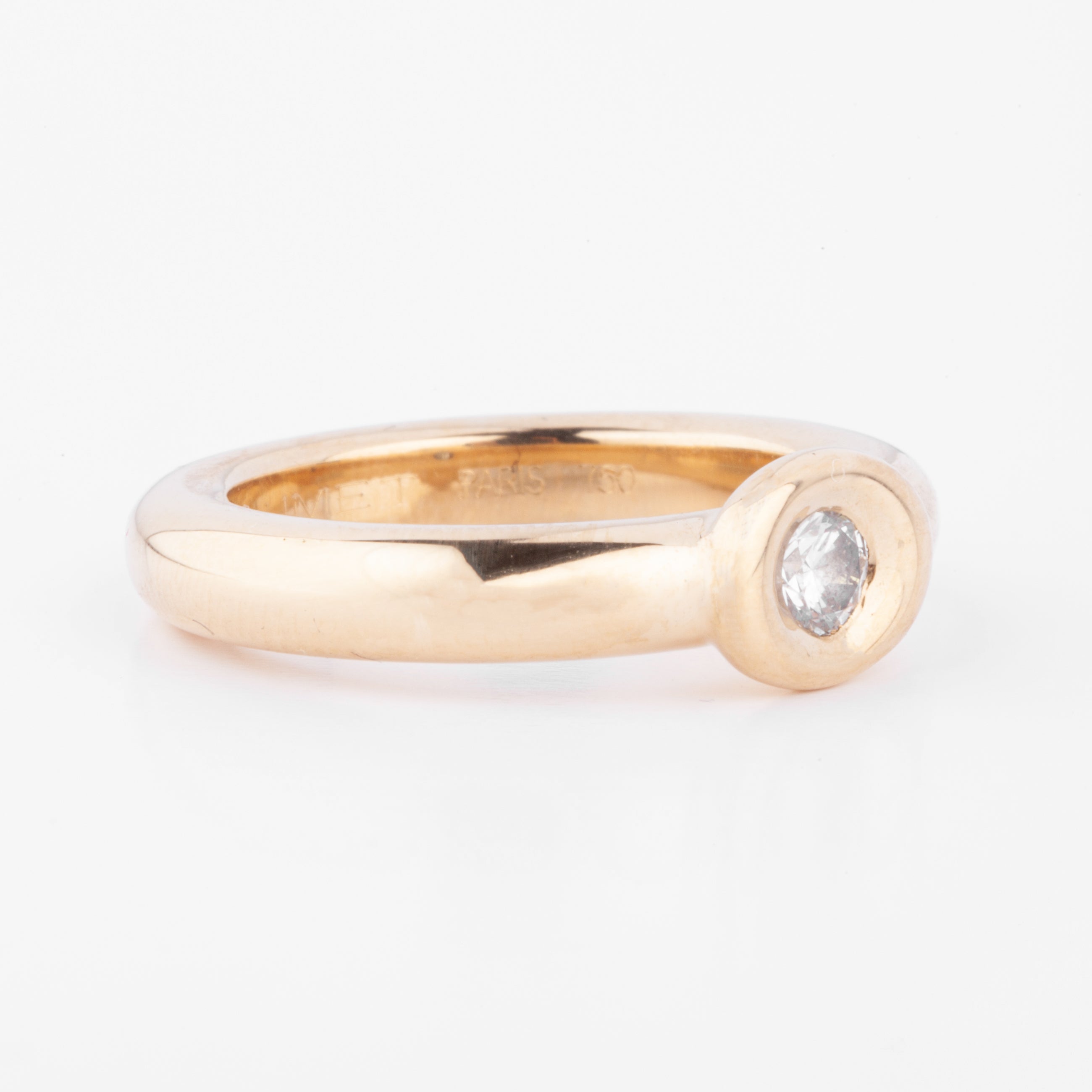 Bague or jaune et diamant de la maison Chaumet