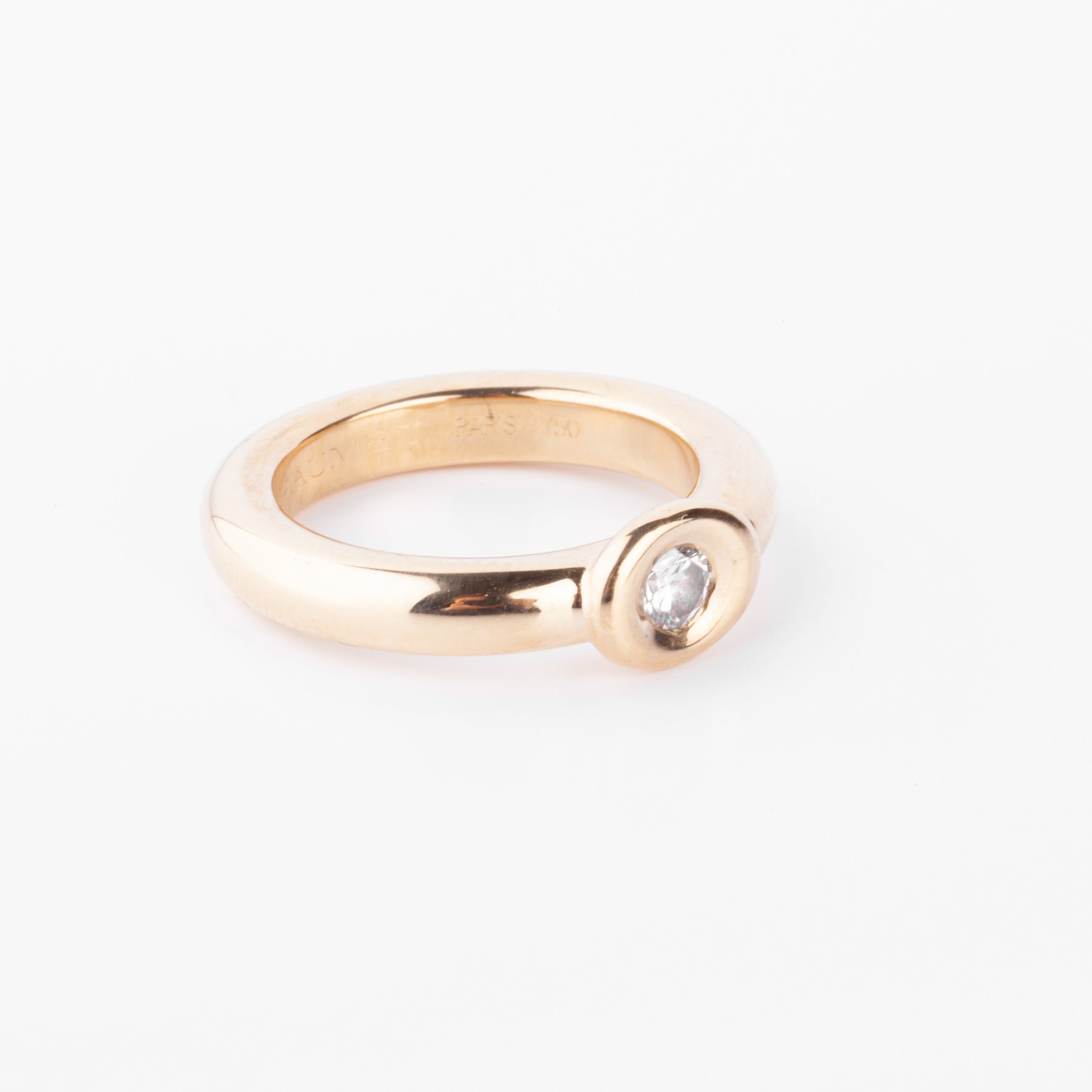 Bague or jaune et diamant de la maison Chaumet