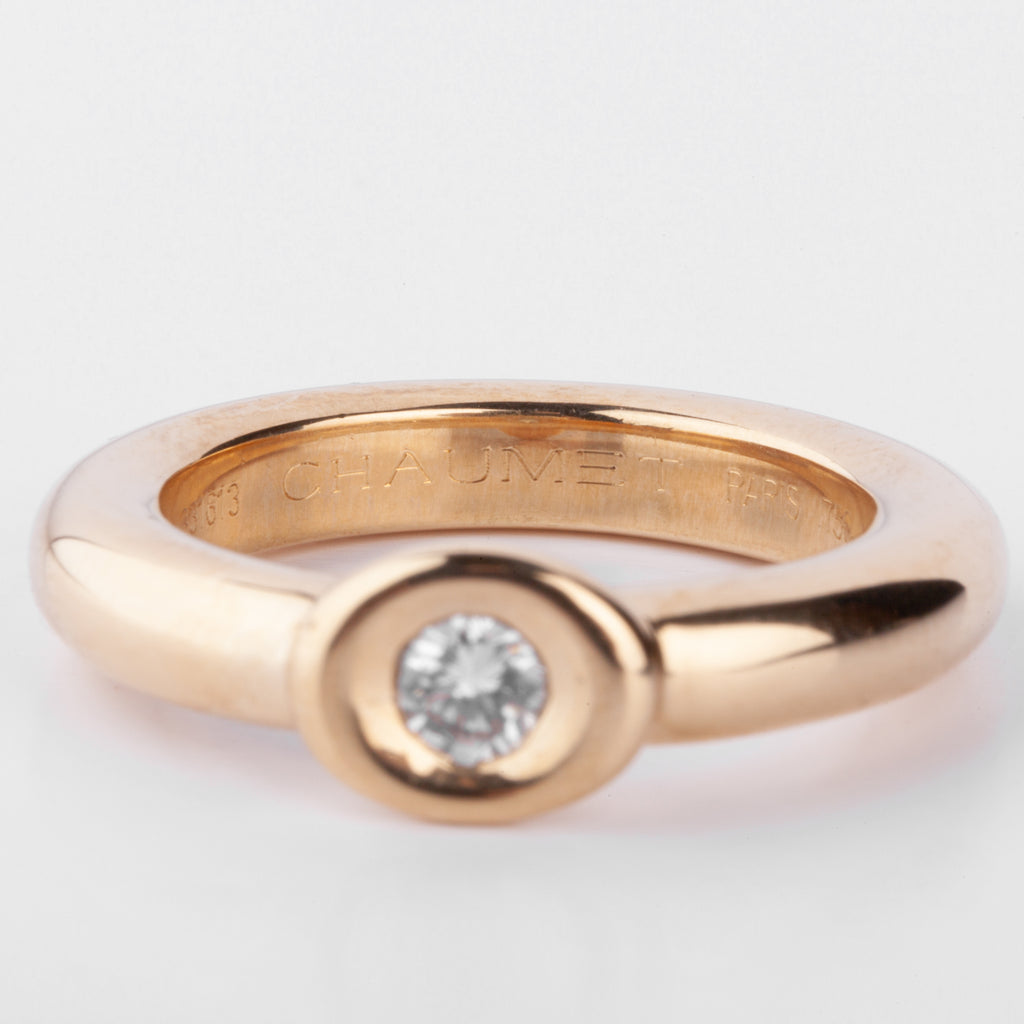 Bague or jaune et diamant de la maison Chaumet