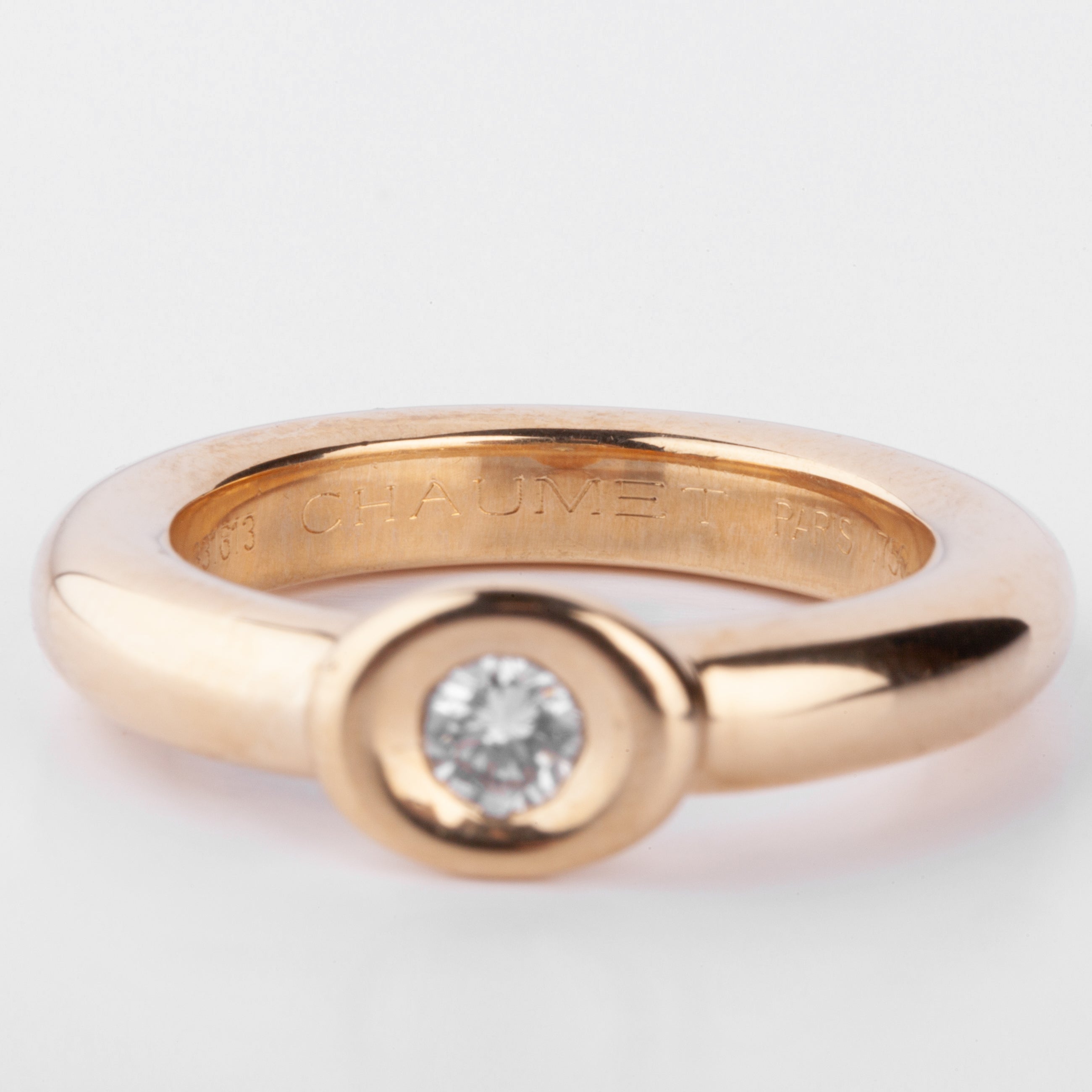 Bague or jaune et diamant de la maison Chaumet