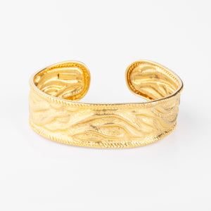 Bracelet jonc or jaune du créateur Ilias Lalaounis texturé