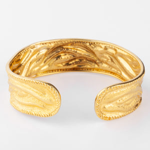Bracelet jonc or jaune du créateur Ilias Lalaounis texturé