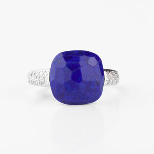 Bague de la maison Pomellato modèle Capri en or diamants et Lapis Lazuli