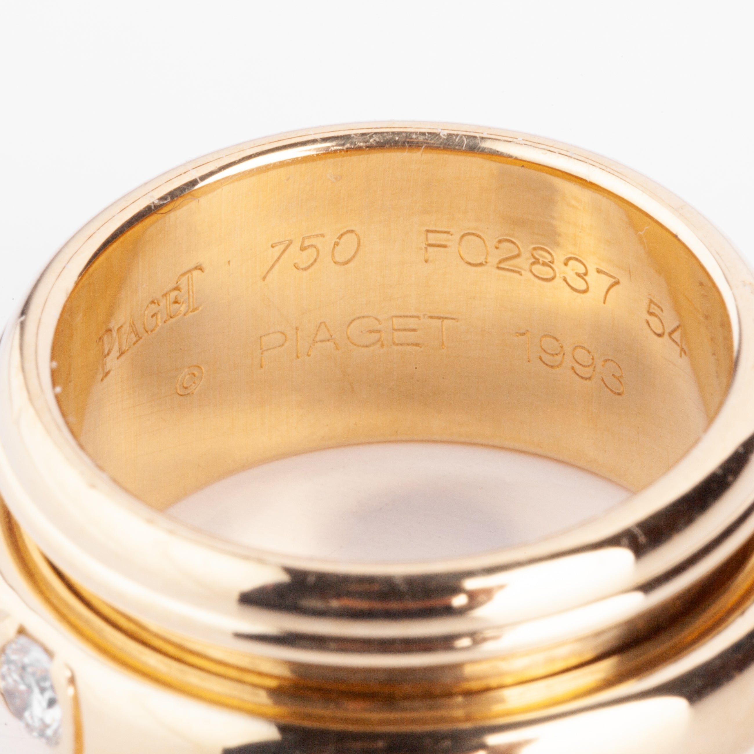 Bague or jaune et diamants de la maison Piaget modèle Possession