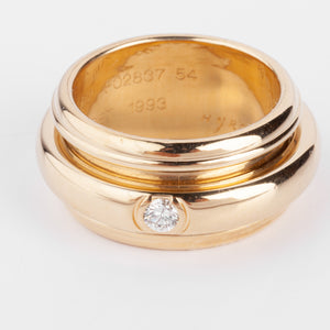 Bague or jaune et diamants de la maison Piaget modèle Possession