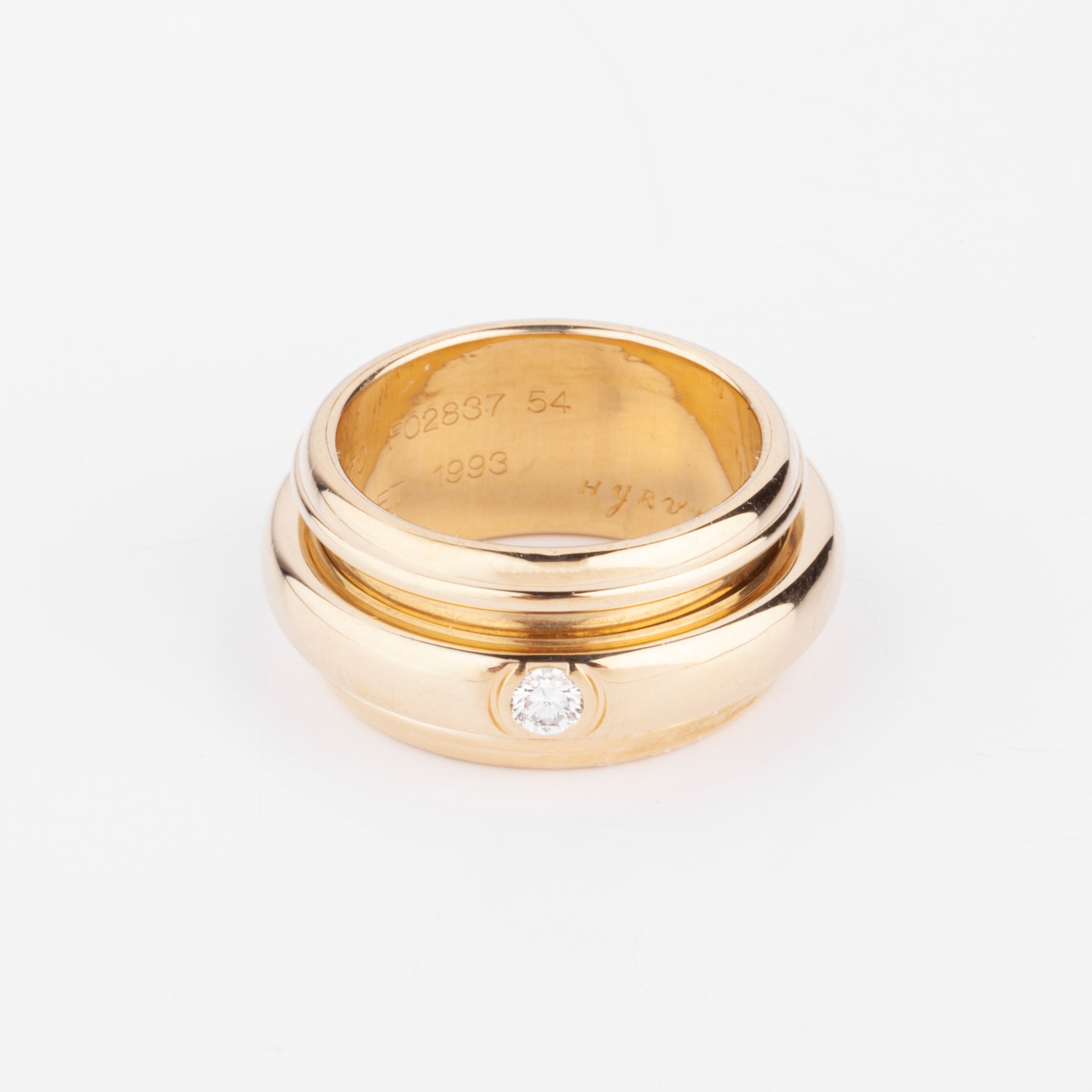 Bague or jaune et diamants de la maison Piaget modèle Possession