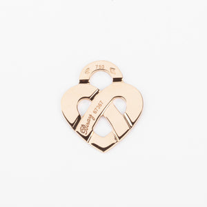 Pendentif en or jaune formant un cœur de la maison Poiray