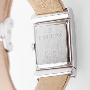 Montre rectangulaire en acier Boucheron collection Reflet