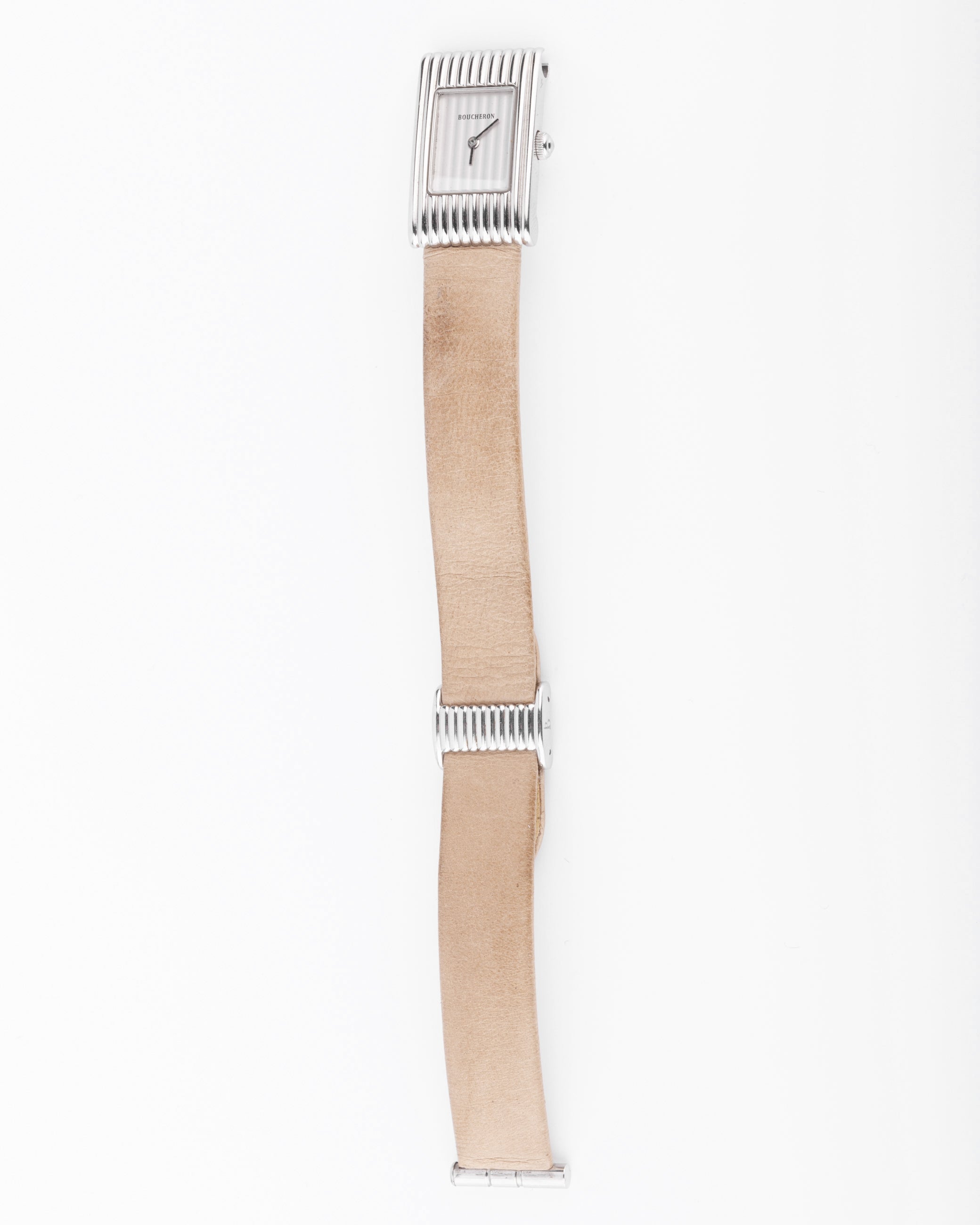 Boucheron Reflet collection rectangular steel watch