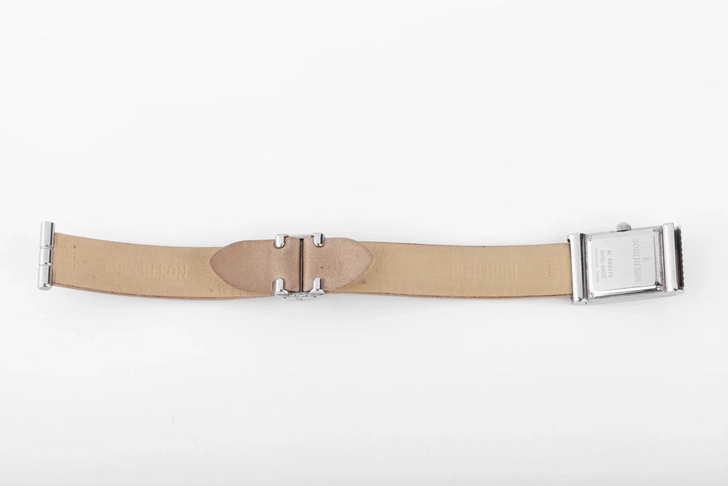 Boucheron Reflet collection rectangular steel watch
