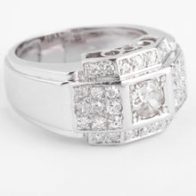 Charger l&#39;image dans la galerie, Bague en platine et diamants à gradins
