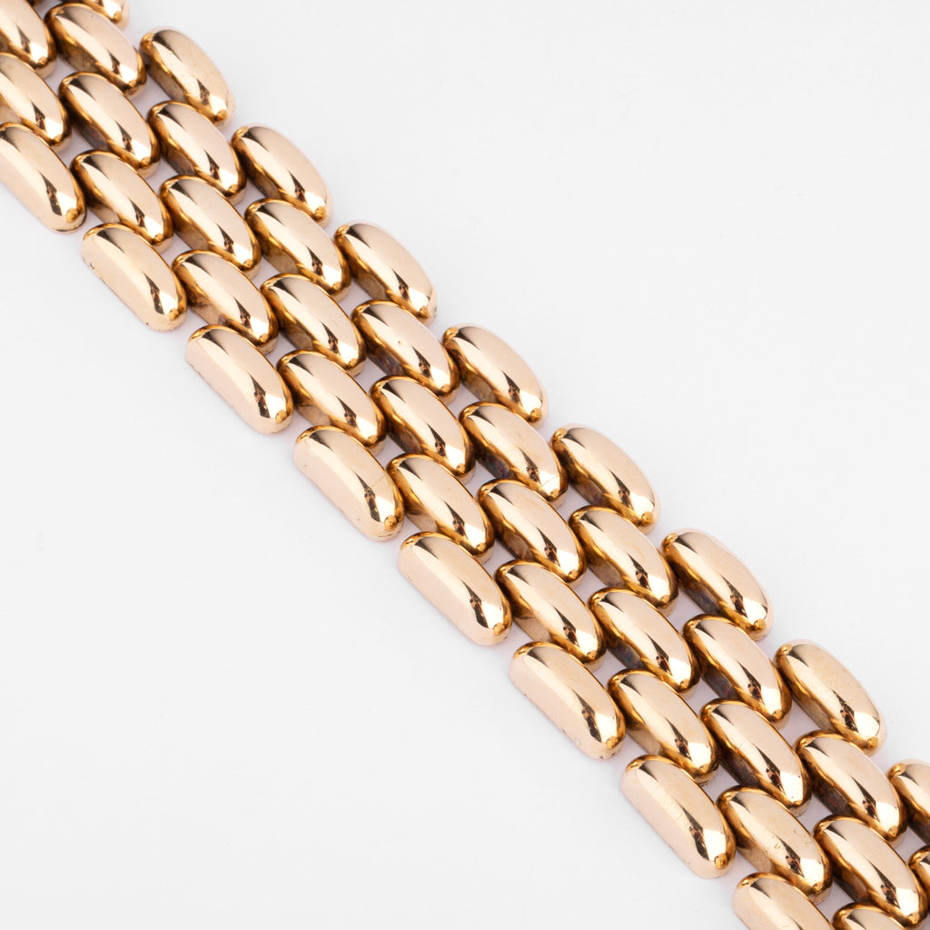 Bracelet manchette or jaune