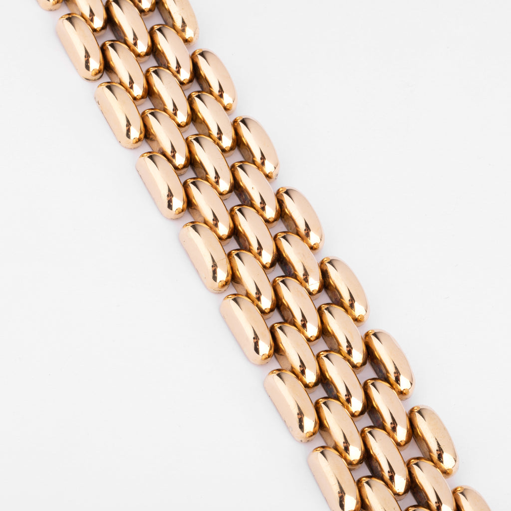 Bracelet manchette or jaune
