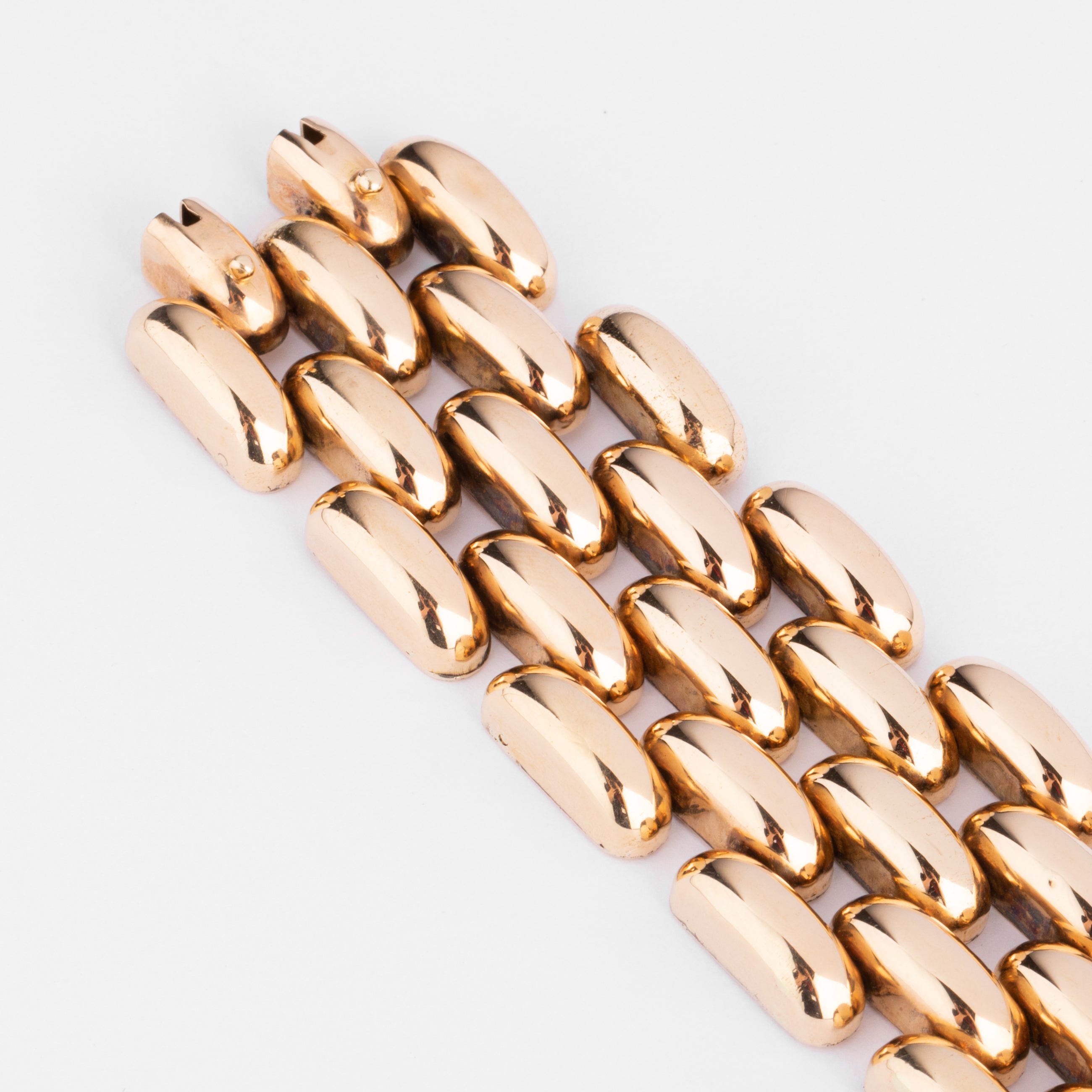 Bracelet manchette or jaune