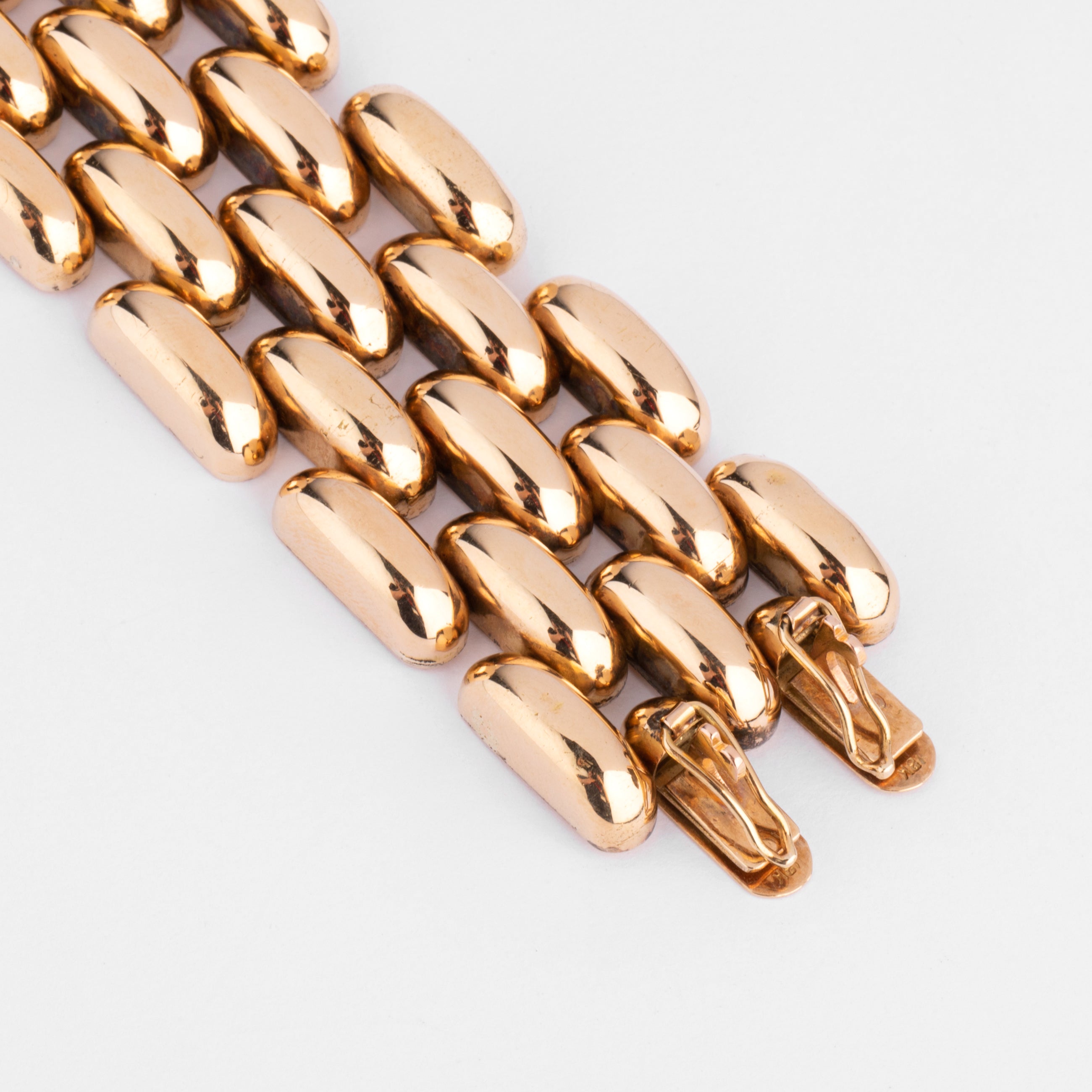 Bracelet manchette or jaune