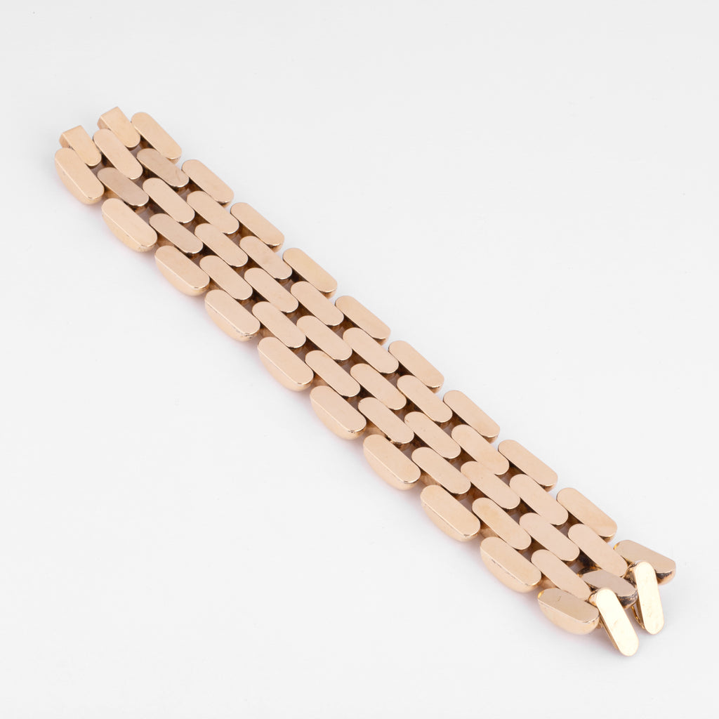 Bracelet manchette or jaune