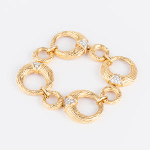Bracelet en or jaune et diamants de la maison Boucheron