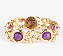 Charger l&#39;image dans la galerie, Bracelet or jaune et améthyste de la maison Poiray
