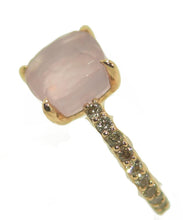 Charger l&#39;image dans la galerie, Bague signée Pomellato modèle baby en quartz rose - adalgyseboutique
