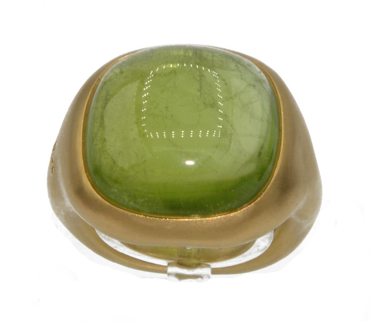 Bague signée Pomellato ornée d'un péridot - adalgyseboutique