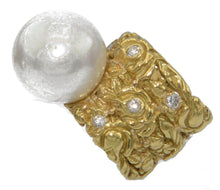 Charger l&#39;image dans la galerie, Bague or jaune et Perle - adalgyseboutique
