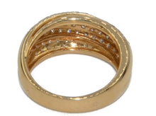 Charger l&#39;image dans la galerie, Bague jonc or jaune entièrement pavée de  diamant - adalgyseboutique

