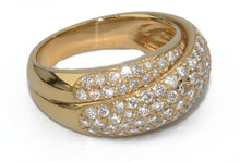 Charger l&#39;image dans la galerie, Bague jonc or jaune entièrement pavée de  diamant - adalgyseboutique
