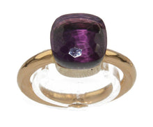 Charger l&#39;image dans la galerie, Bague or rose en améthyste Pomellato - adalgyseboutique
