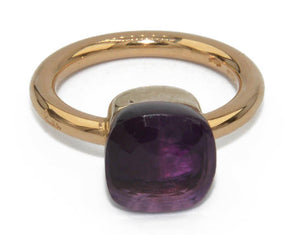 Bague or rose en améthyste Pomellato - adalgyseboutique