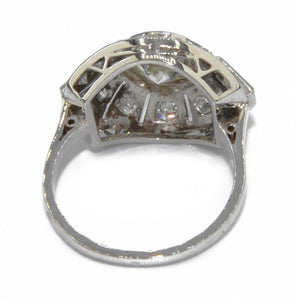 Bague or gris 18k ornée d'un diamant - adalgyseboutique