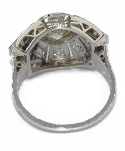 Bague or gris 18k ornée d'un diamant - adalgyseboutique