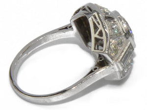 Bague or gris 18k ornée d'un diamant - adalgyseboutique