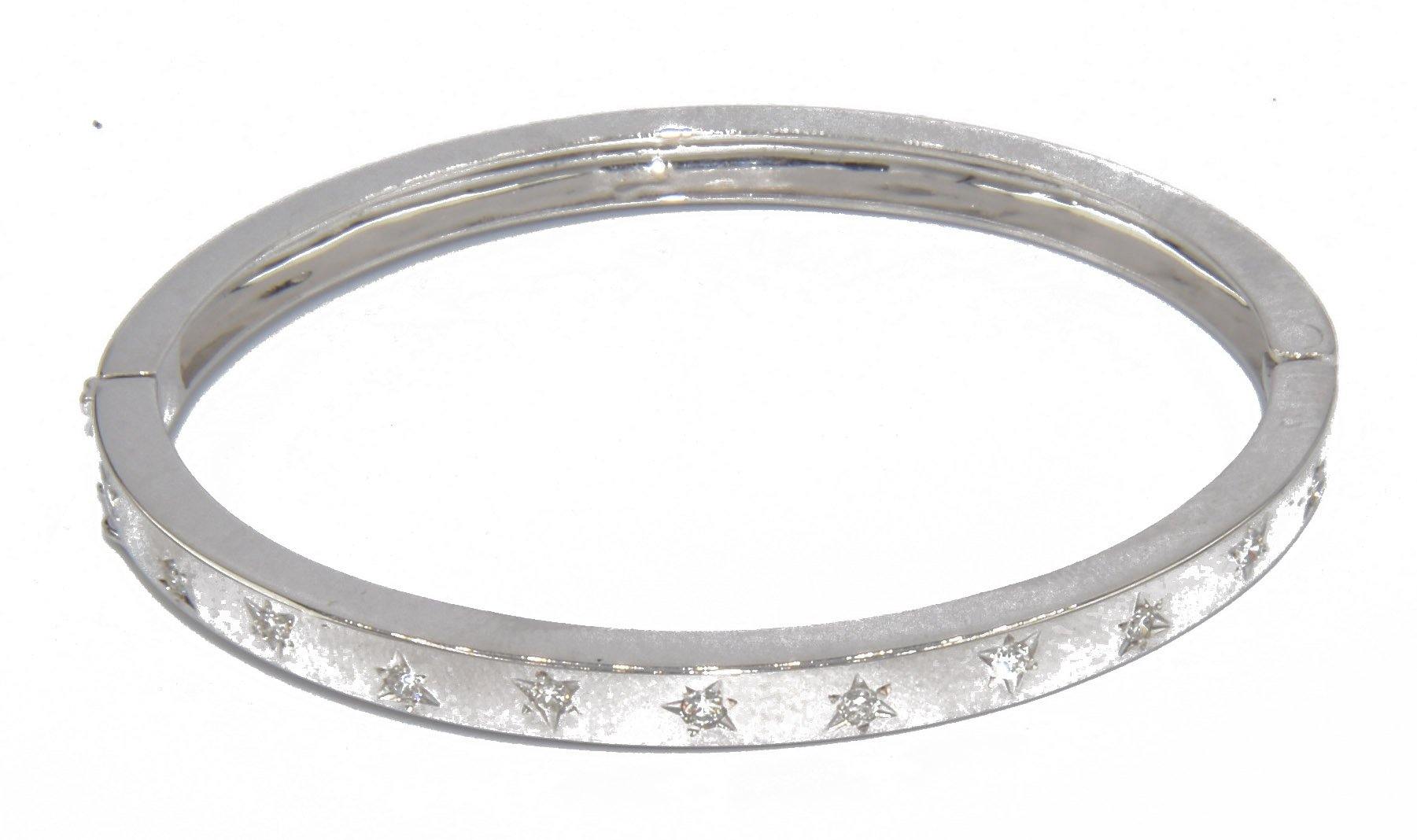 Bracelet jonc or blanc forme ruban - adalgyseboutique
