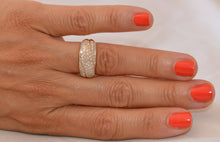 Charger l&#39;image dans la galerie, Bague jonc or jaune entièrement pavée de  diamant - adalgyseboutique
