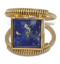 Charger l&#39;image dans la galerie, Bague étrusque en or et lapis
