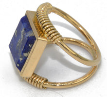 Charger l&#39;image dans la galerie, Bague étrusque en or et lapis
